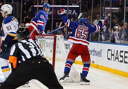 NHL: St. Louis Blues at New York Rangers