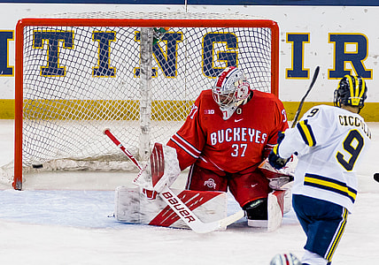 NCAA Hockey: Big Ten Hockey Tournament-Michigan vs Ohio State