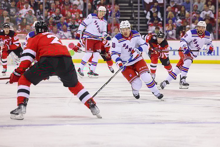 NHL: Stanley Cup Playoffs-New York Rangers at New Jersey Devils