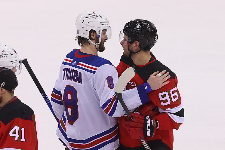 NHL: Stanley Cup Playoffs-New York Rangers at New Jersey Devils