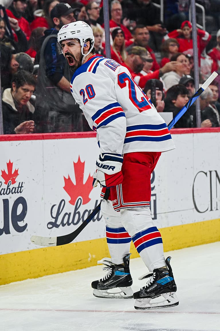 NHL: New York Rangers at Detroit Red Wings