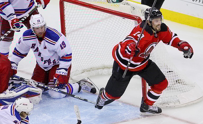 NHL: Stanley Cup Playoffs-New York Rangers at New Jersey Devils