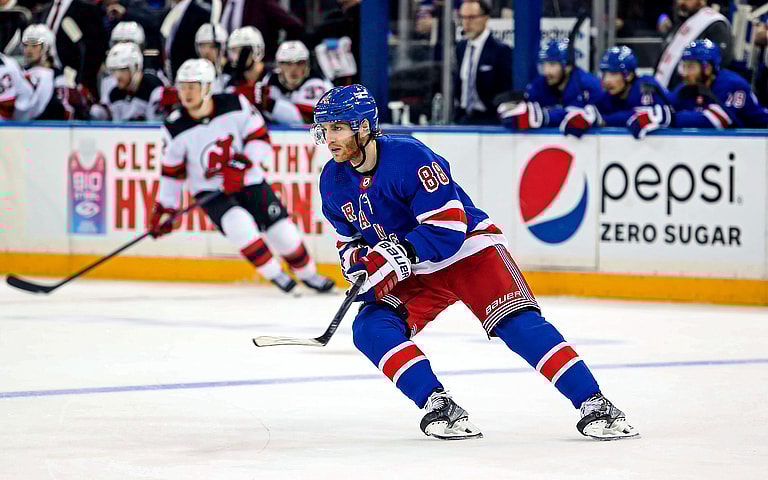 NHL: Stanley Cup Playoffs-New Jersey Devils at New York Rangers