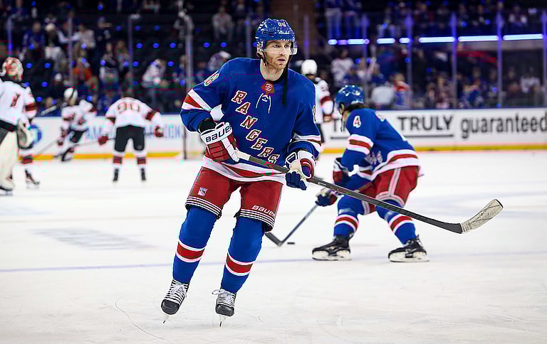 NHL: Stanley Cup Playoffs-New Jersey Devils at New York Rangers