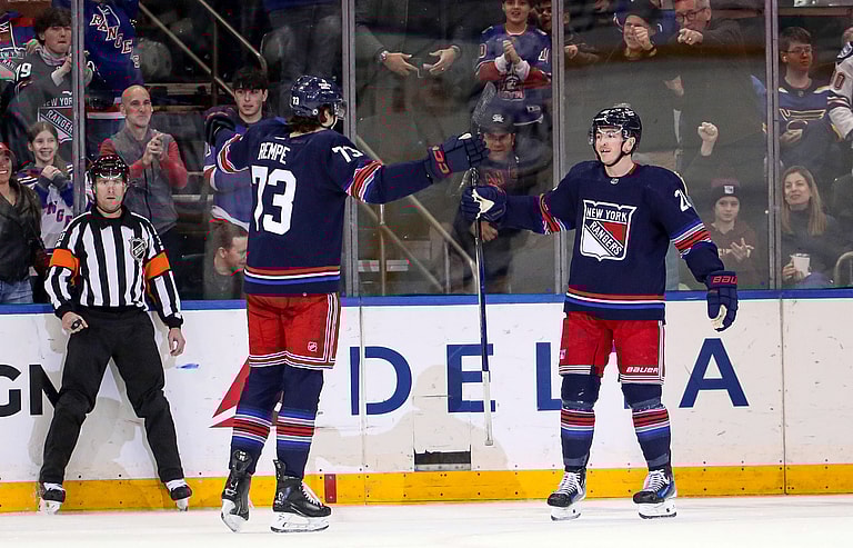 NHL: St. Louis Blues at New York Rangers