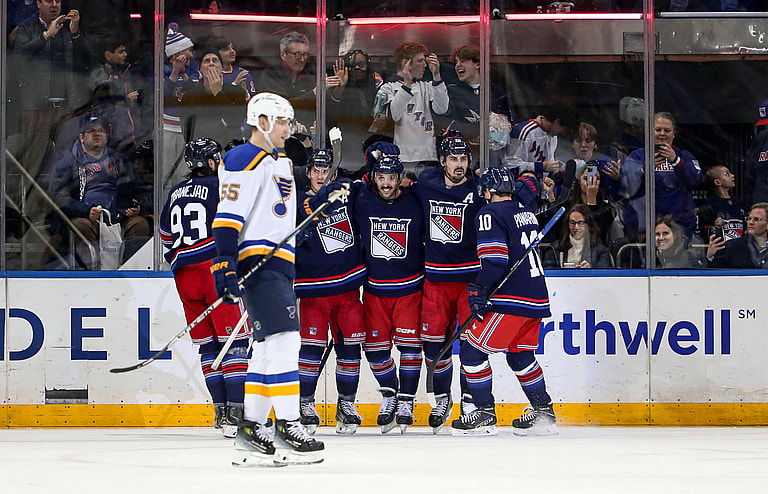 NHL: St. Louis Blues at New York Rangers
