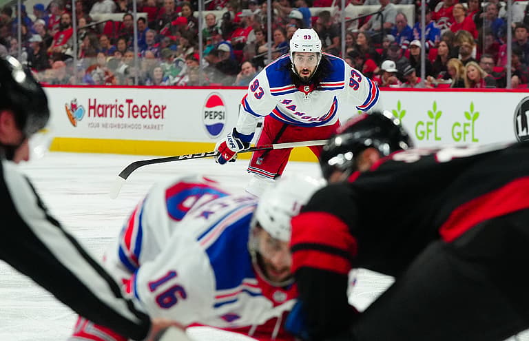 NHL: Stanley Cup Playoffs-New York Rangers at Carolina Hurricanes