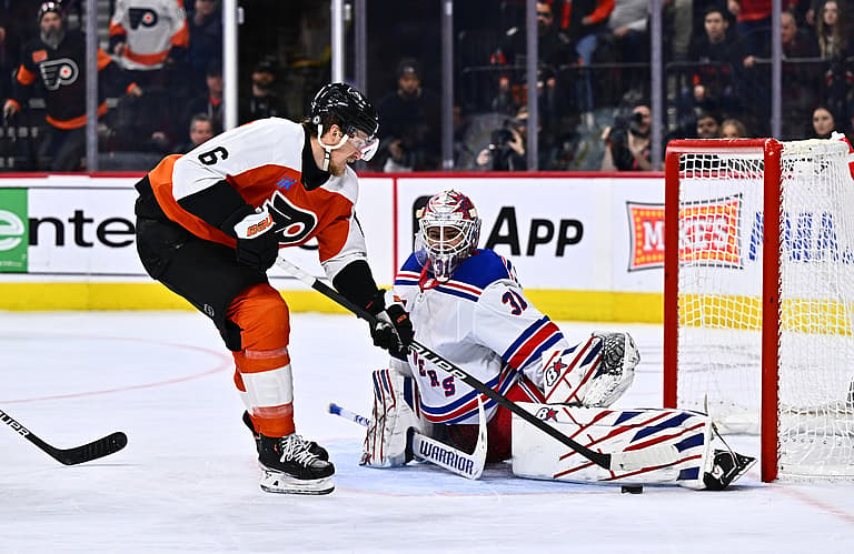 NHL: New York Rangers at Philadelphia Flyers