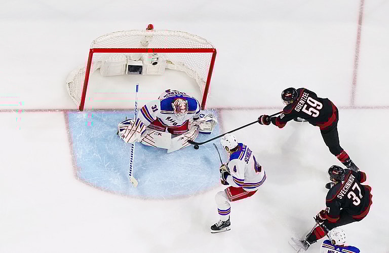 NHL: Stanley Cup Playoffs-New York Rangers at Carolina Hurricanes