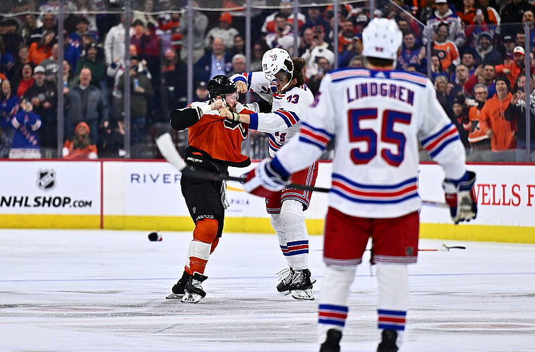 NHL: New York Rangers at Philadelphia Flyers