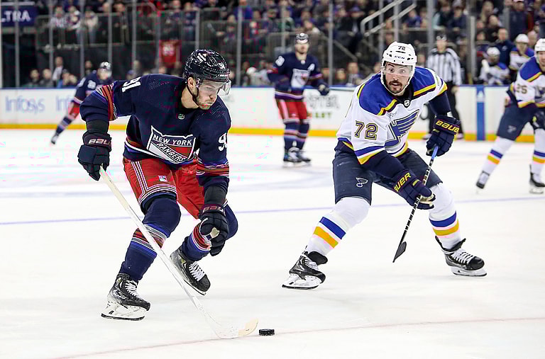 NHL: St. Louis Blues at New York Rangers