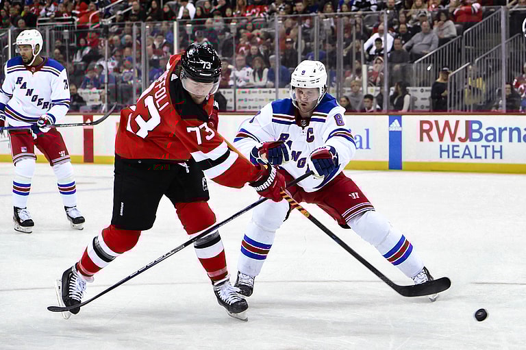 NHL: New York Rangers at New Jersey Devils
