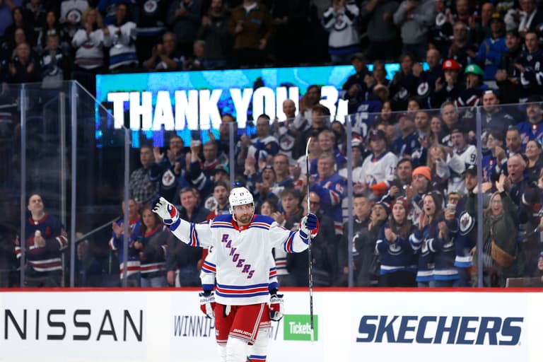 NHL: New York Rangers at Winnipeg Jets