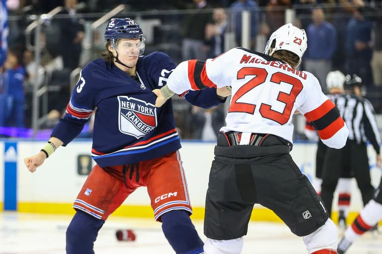 NHL: New Jersey Devils at New York Rangers