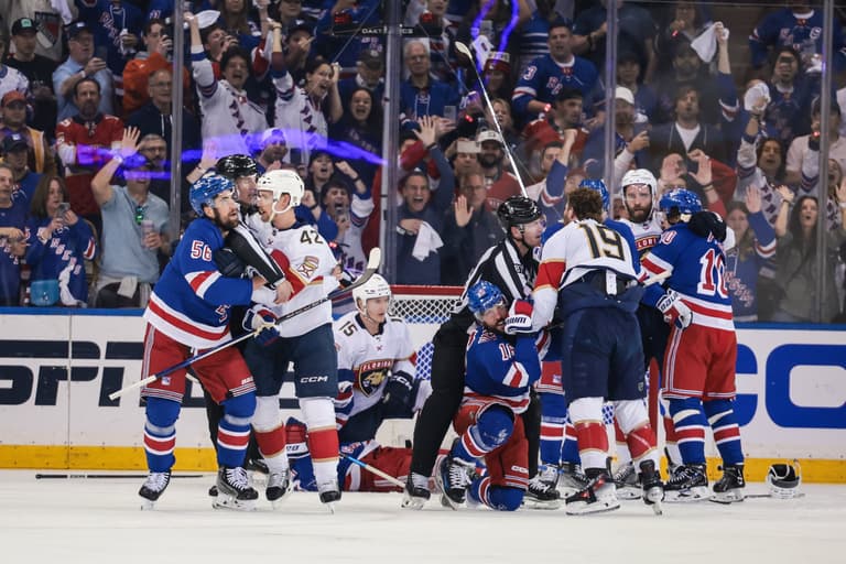 NHL: Stanley Cup Playoffs-Florida Panthers at New York Rangers