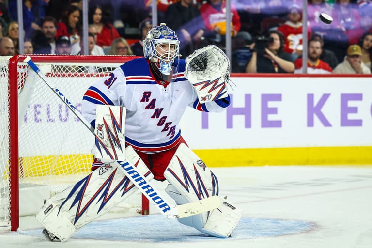 NHL: New York Rangers at Calgary Flames