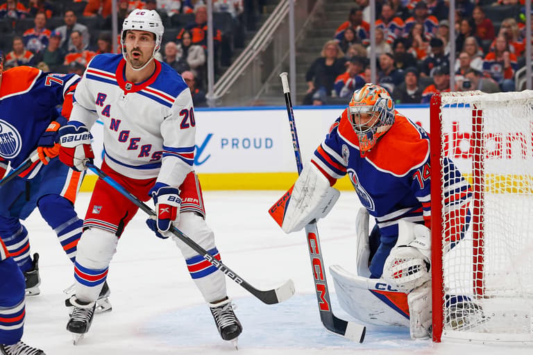NHL: New York Rangers at Edmonton Oilers