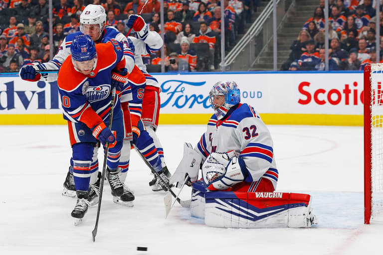 NHL: New York Rangers at Edmonton Oilers