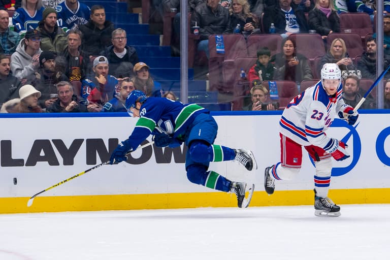 NHL: New York Rangers at Vancouver Canucks