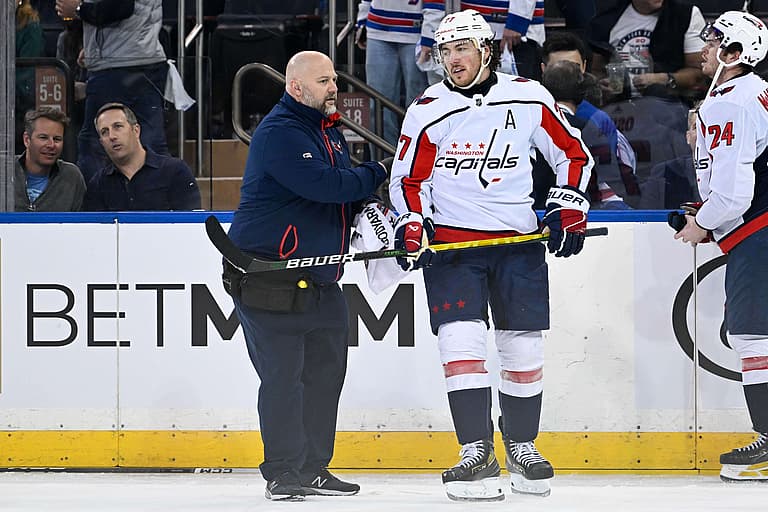 NHL: Stanley Cup Playoffs-Washington Capitals at New York Rangers