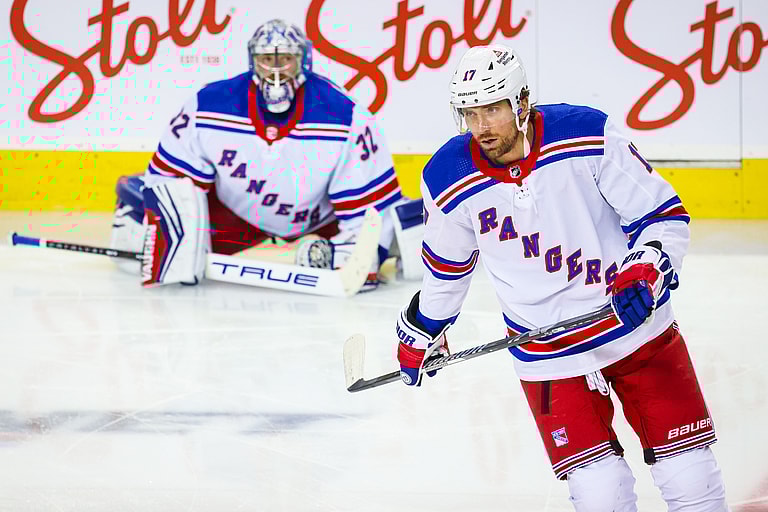 NHL: New York Rangers at Calgary Flames