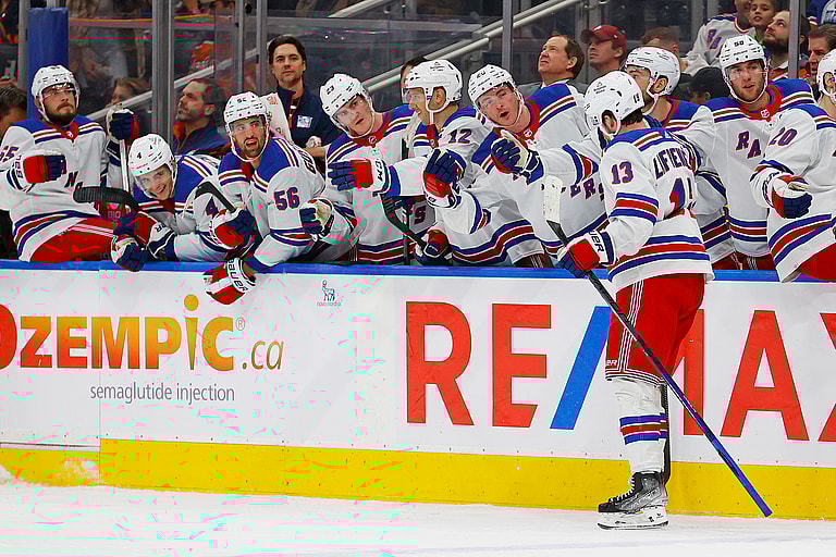 NHL: New York Rangers at Edmonton Oilers