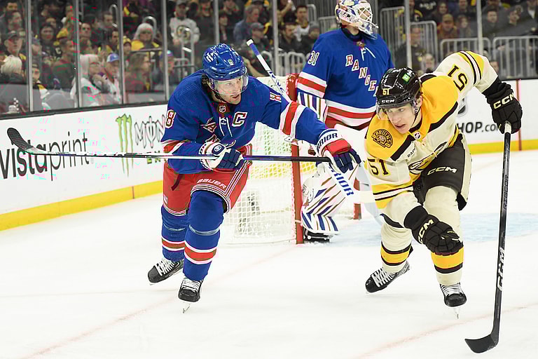 NHL: New York Rangers at Boston Bruins