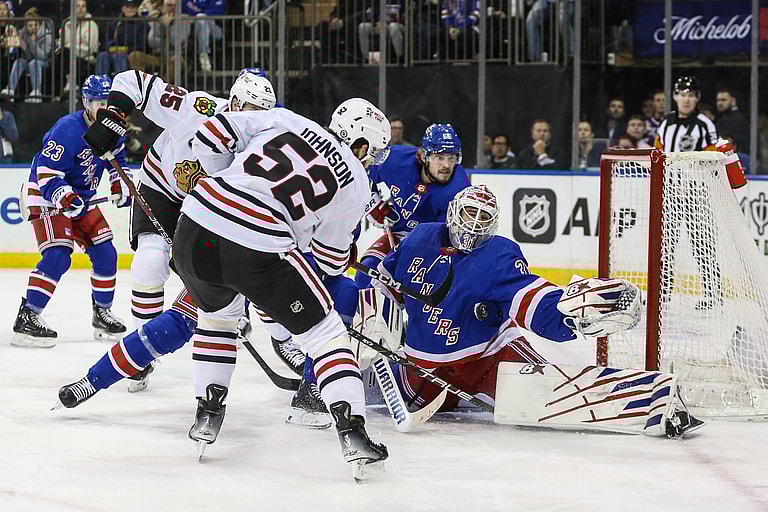 NHL: Chicago Blackhawks at New York Rangers