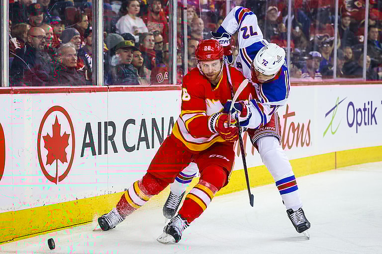NHL: New York Rangers at Calgary Flames