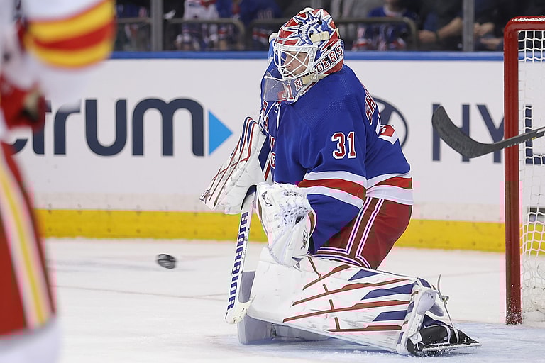NHL: Calgary Flames at New York Rangers