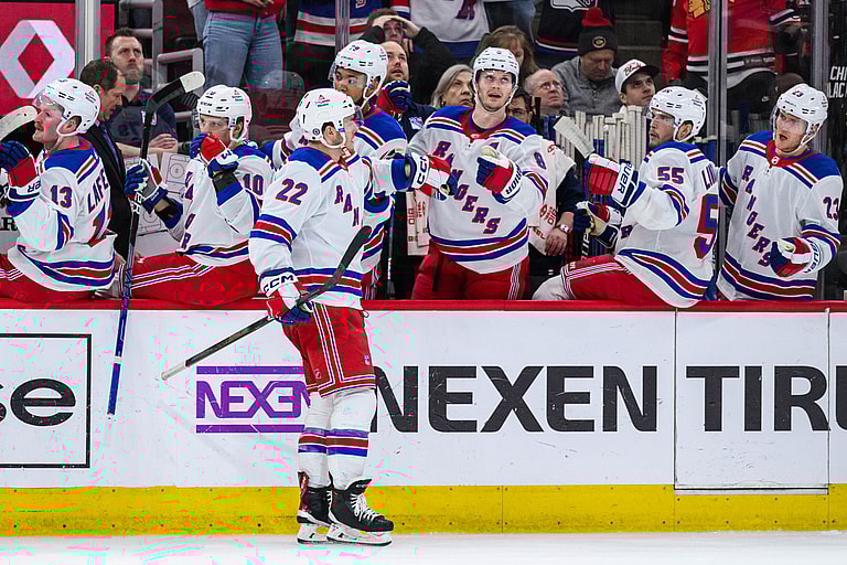 NHL: New York Rangers at Chicago Blackhawks