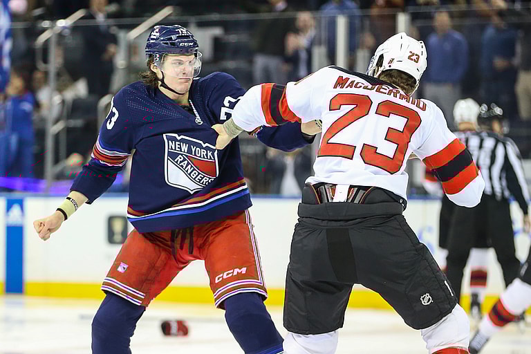 NHL: New Jersey Devils at New York Rangers