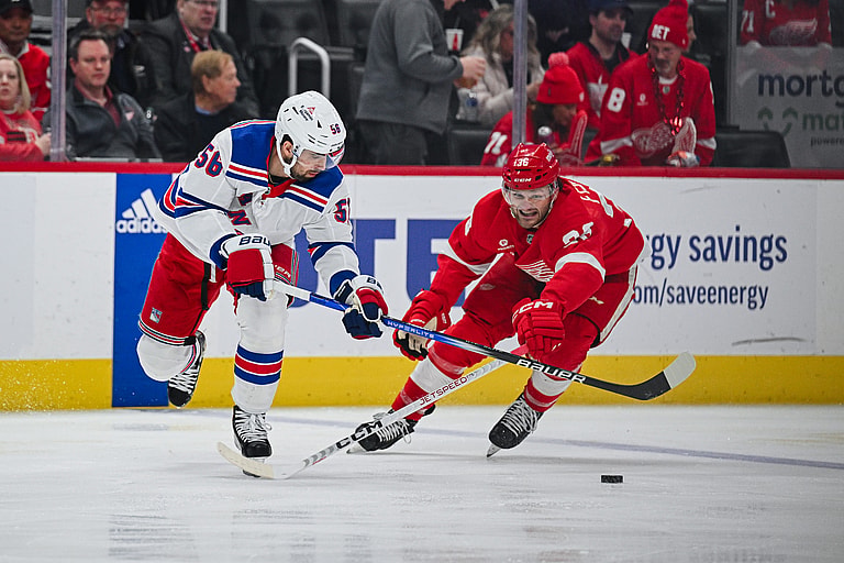 NHL: New York Rangers at Detroit Red Wings