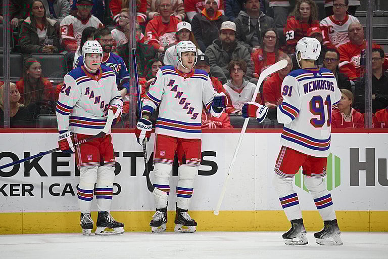 NHL: New York Rangers at Detroit Red Wings