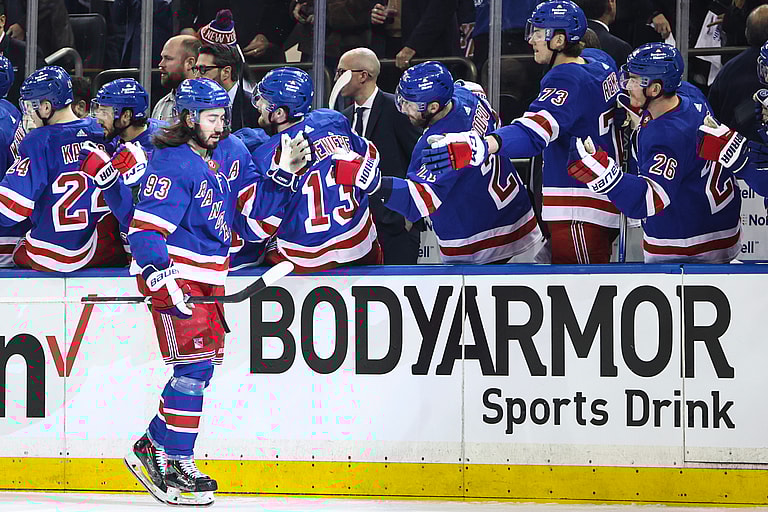 NHL: Stanley Cup Playoffs-Carolina Hurricanes at New York Rangers