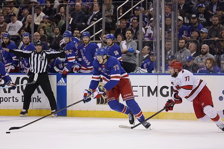 NHL: Stanley Cup Playoffs-Carolina Hurricanes at New York Rangers