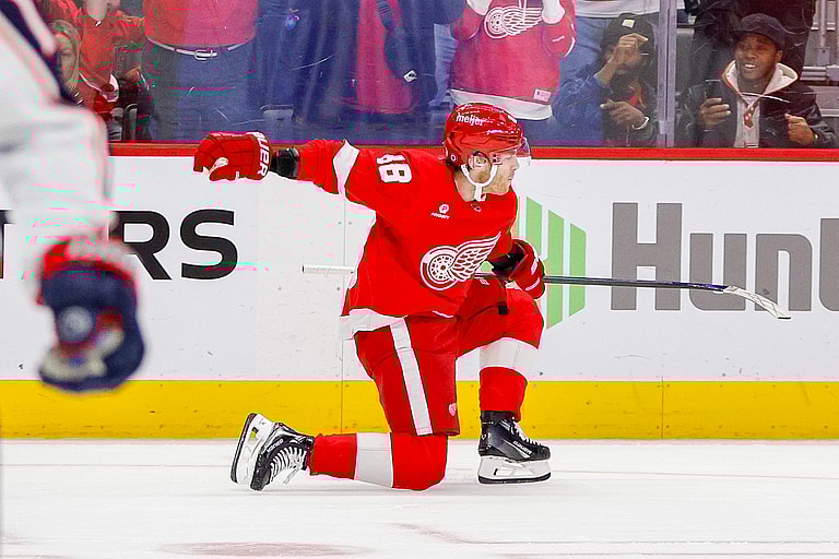 NHL: Columbus Blue Jackets at Detroit Red Wings