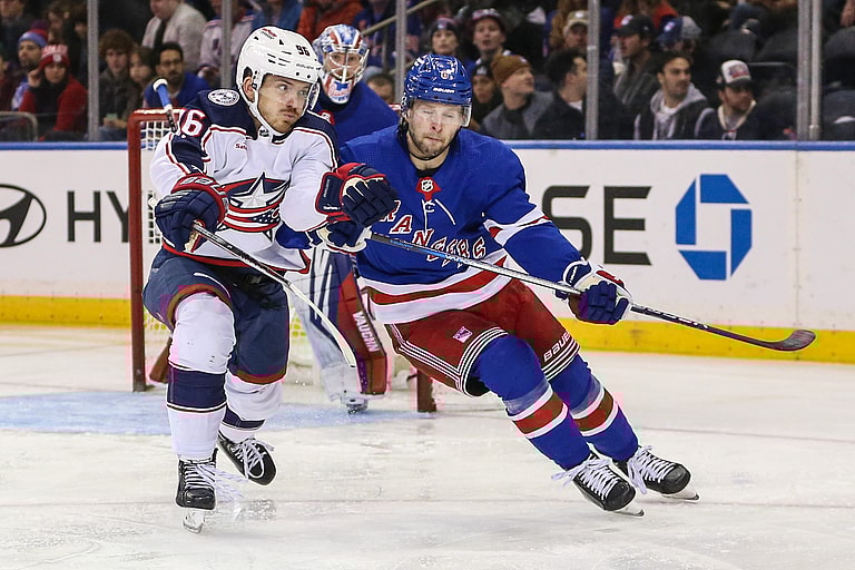 NHL: Columbus Blue Jackets at New York Rangers