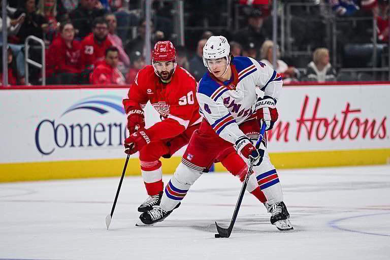 NHL: New York Rangers at Detroit Red Wings