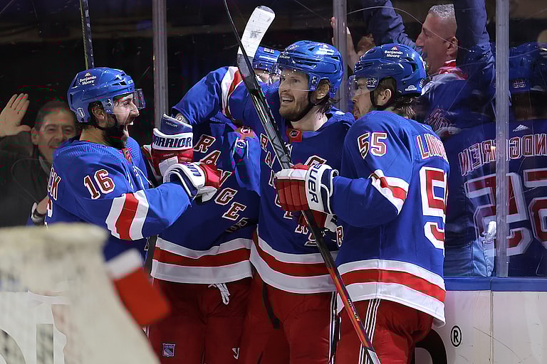 NHL: Stanley Cup Playoffs-Carolina Hurricanes at New York Rangers