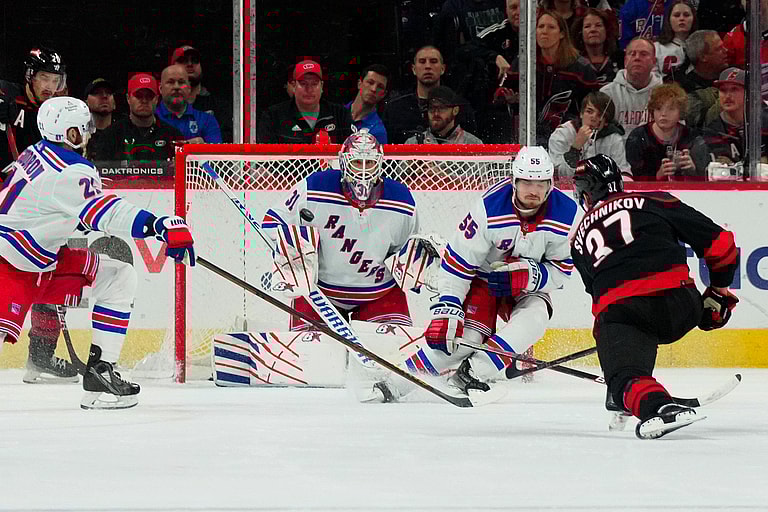 NHL: Stanley Cup Playoffs-New York Rangers at Carolina Hurricanes
