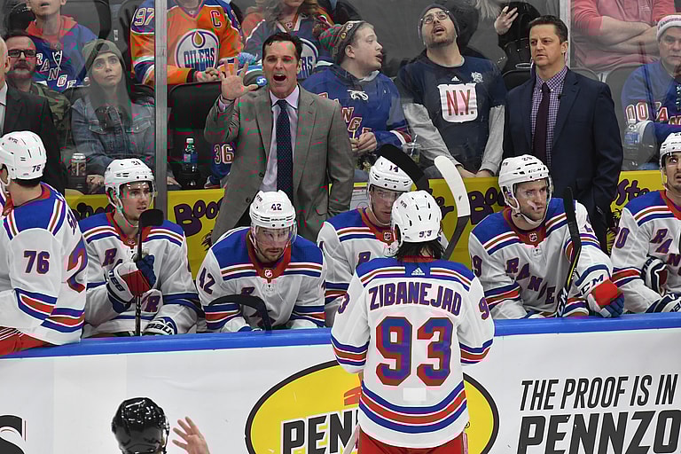 NHL: New York Rangers at Edmonton Oilers