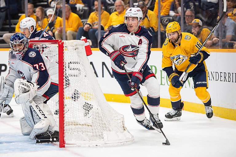 NHL: Columbus Blue Jackets at Nashville Predators