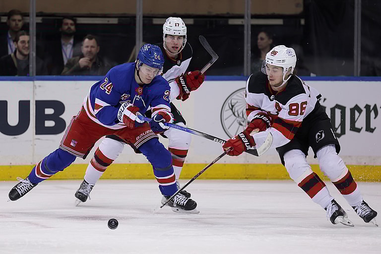 NHL: New Jersey Devils at New York Rangers