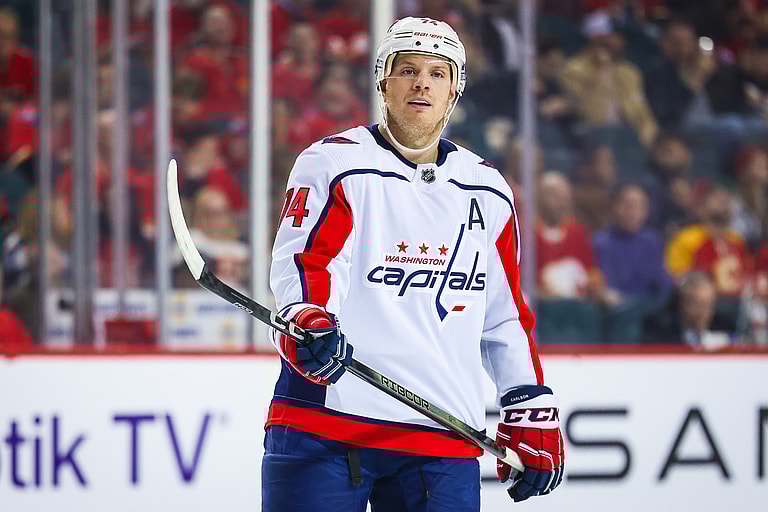 NHL: Washington Capitals at Calgary Flames