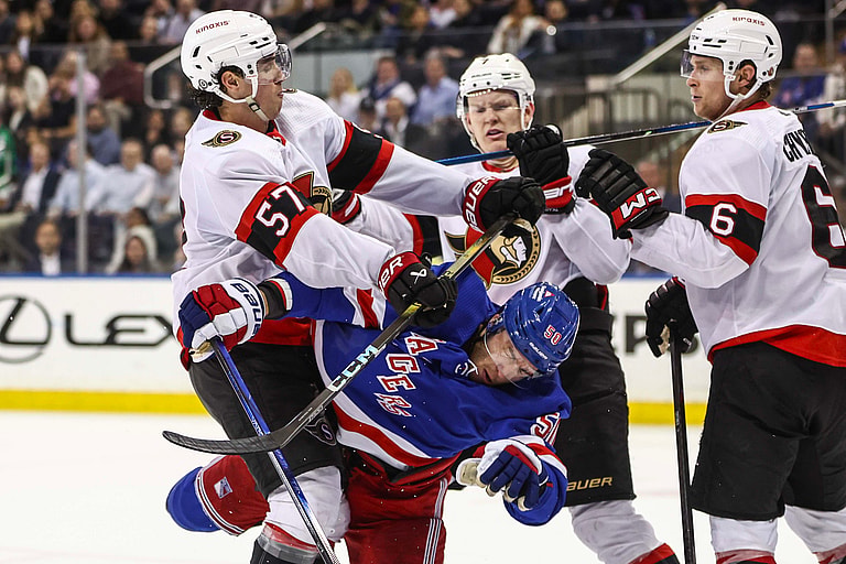 NHL: Ottawa Senators at New York Rangers