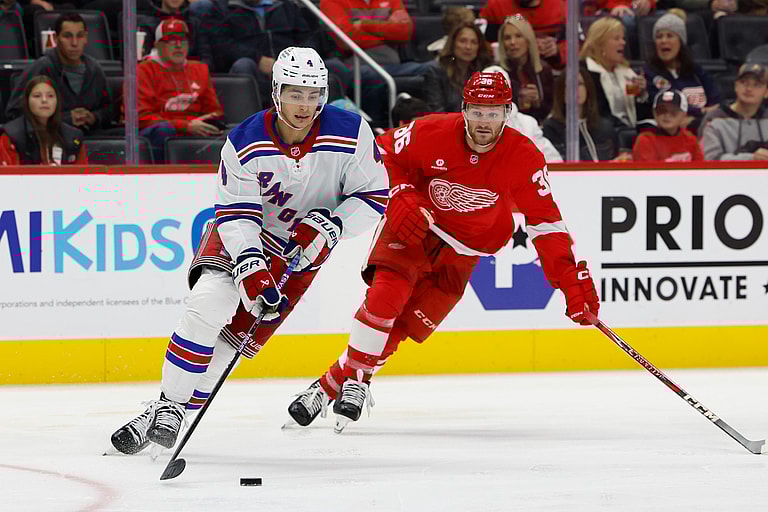 NHL: New York Rangers at Detroit Red Wings