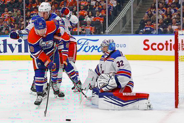 NHL: New York Rangers at Edmonton Oilers