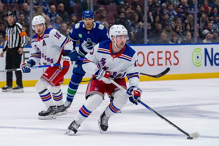 NHL: New York Rangers at Vancouver Canucks