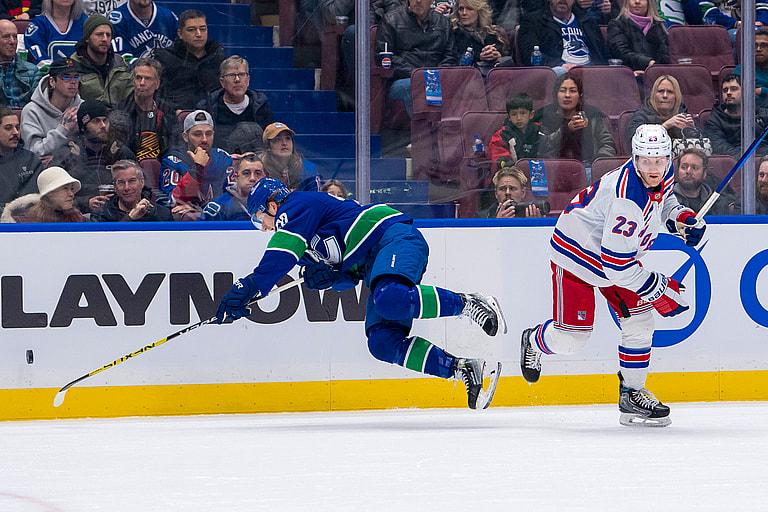 NHL: New York Rangers at Vancouver Canucks